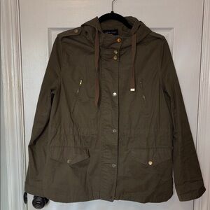 Love Tree Olive Green Hooded Jacket